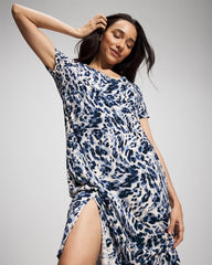 Short Sleeve Long Sleepshirt - LOVELIEST LEOPARD PARCH M | Soma sale