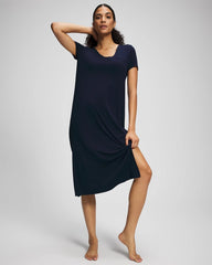 Short Sleeve Long Sleepshirt - NIGHTFALL NAVY | Soma discount