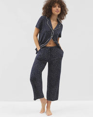 Piped Crop Pajama Pants - DOT OBSESSED NAVY | Soma discount