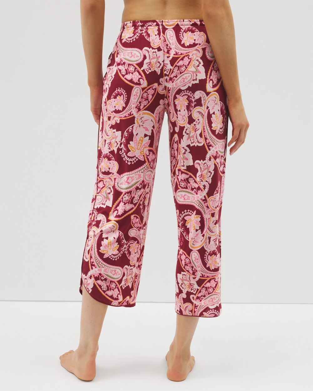 Piped Crop Pajama Pants - KASHMIR PAISLEY KISS | Soma Online