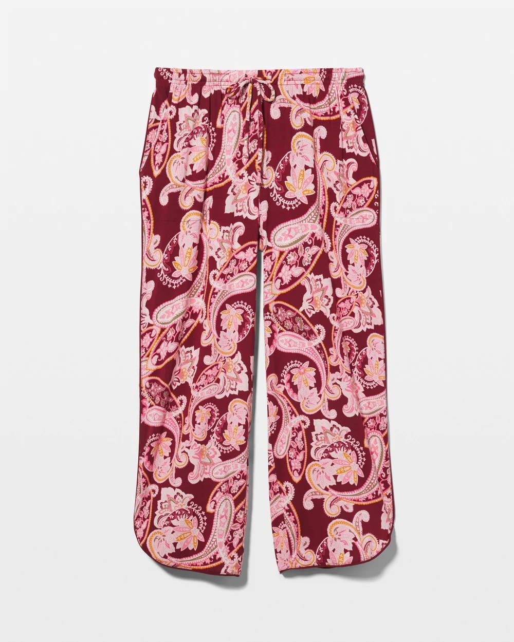 Piped Crop Pajama Pants - KASHMIR PAISLEY KISS | Soma Online
