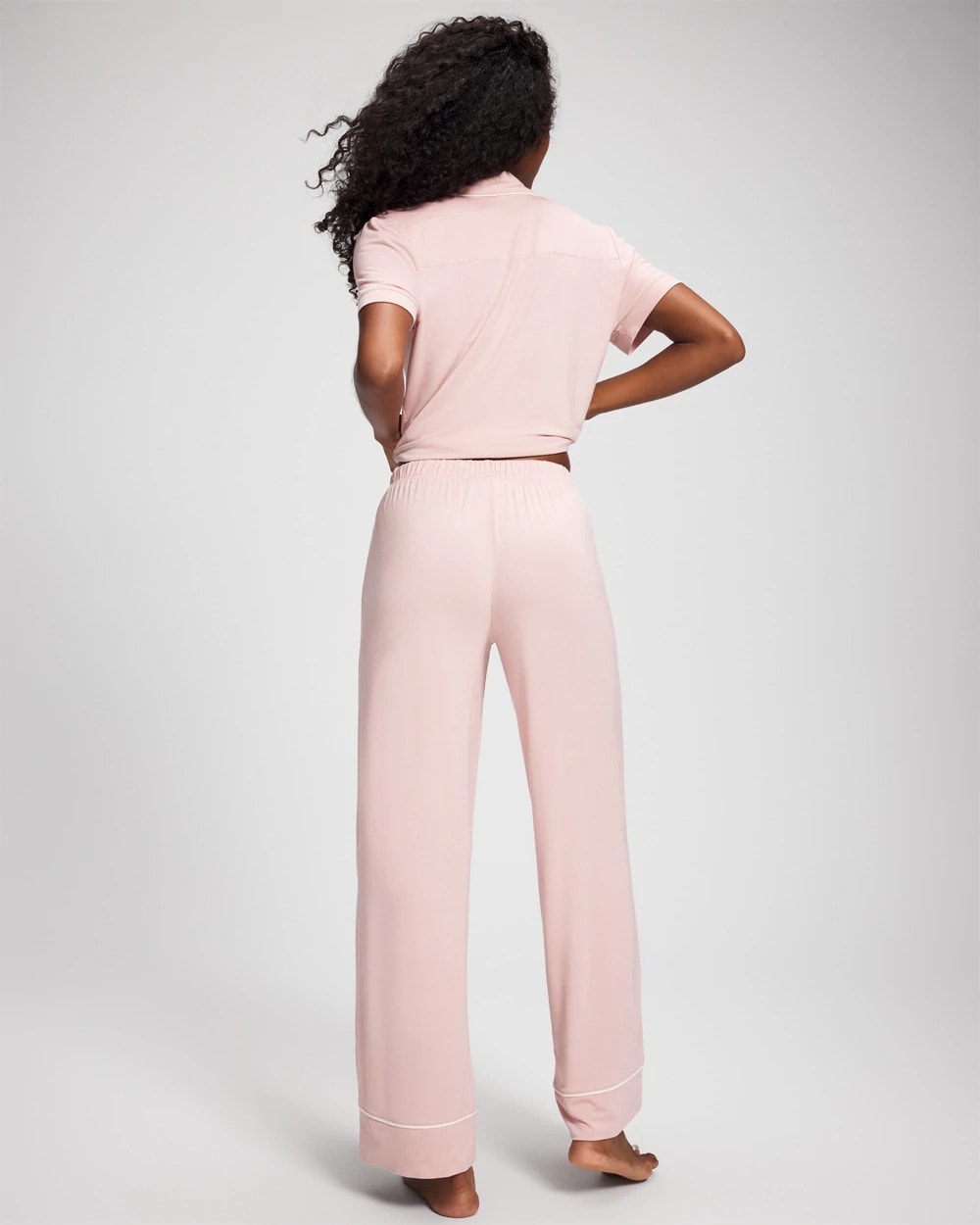 Solid Piped Pajama Pant - VINTAGE PINK | Soma Online