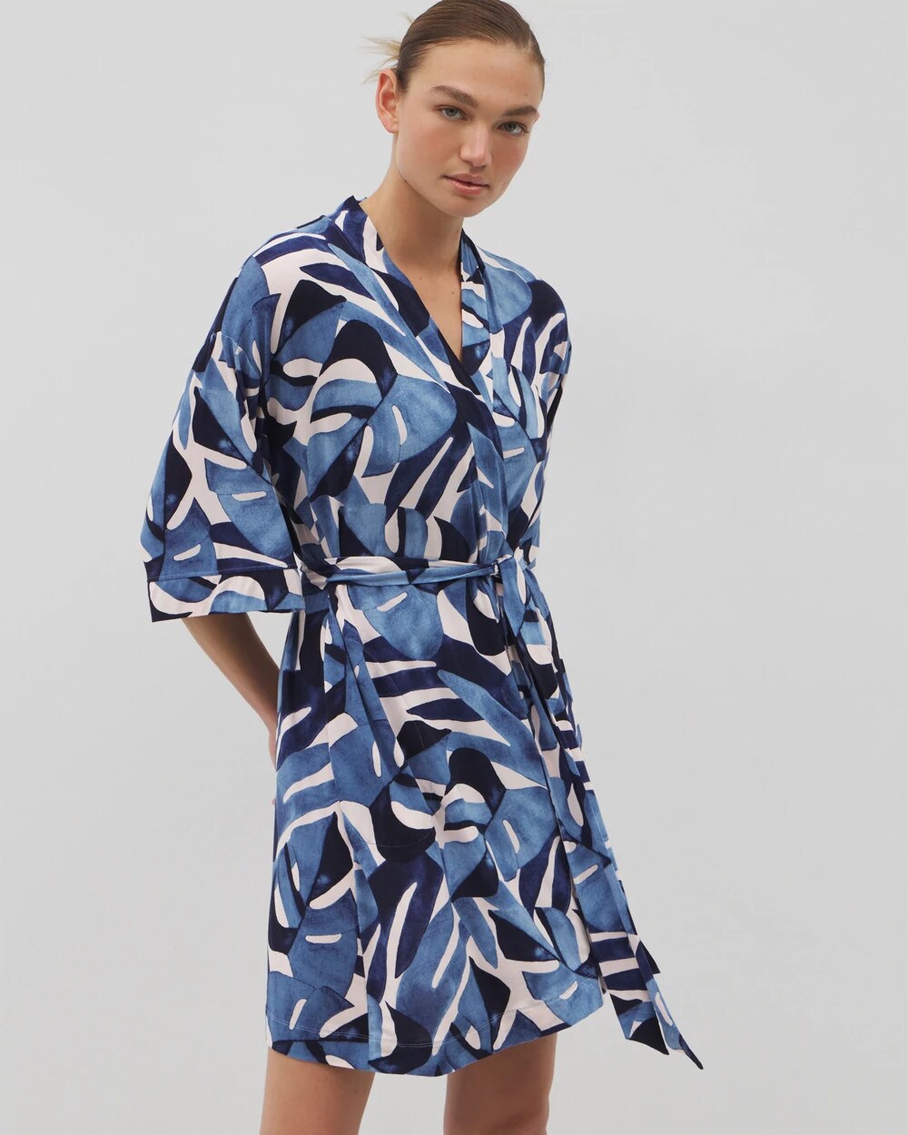 Short Robe - TROPICAL BREEZE SKY | Soma outlet