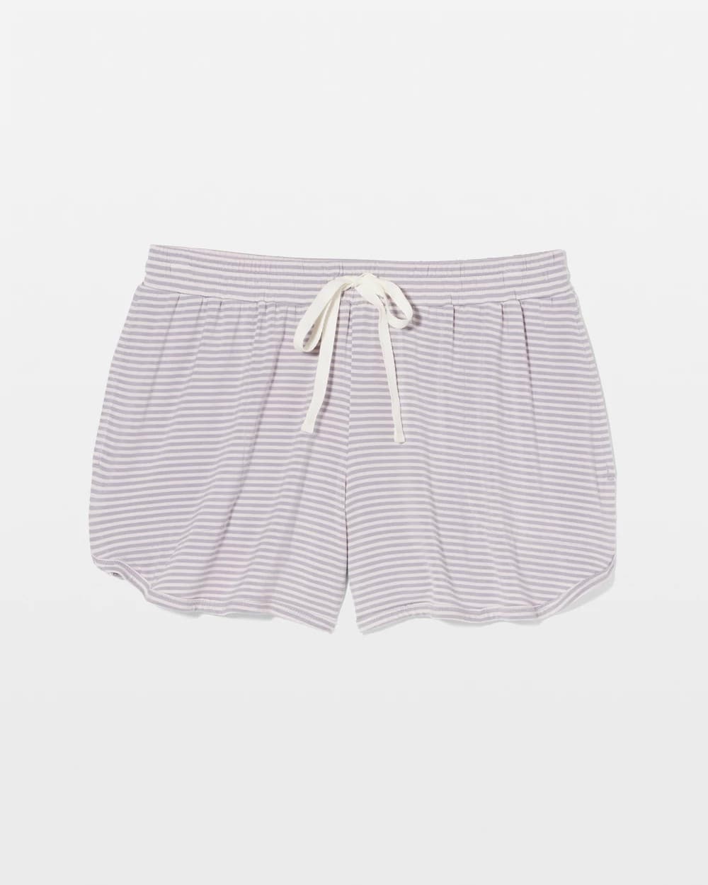 Curved Hem Pajama Shorts - NIGHTCAP STRIPE LILAC ASH | Soma outlet