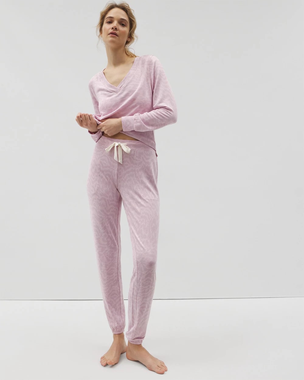 Banded Ankle Pajama Pant - CANT BE TAMED LILAC | Soma near me