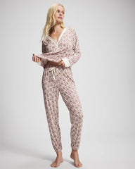 Banded Ankle Pajama Pant - PATTERNED PIECES CHAMP | Soma for sale