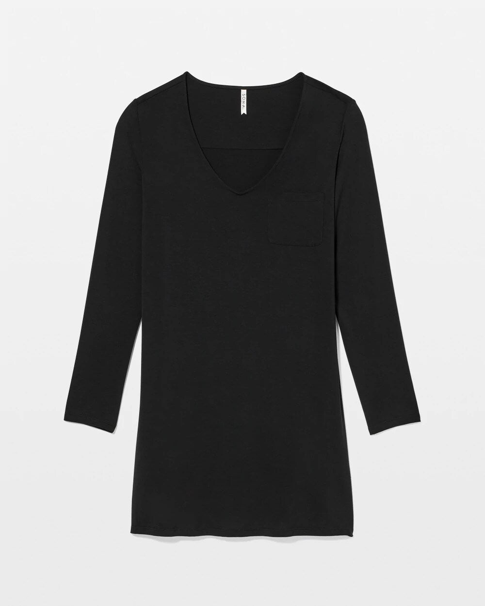 Long-Sleeve Sleepshirt - BLACK | Soma for sale