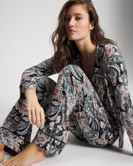 Printed Pajama Pant - REGAL PAISLEY BLACK | Soma Online