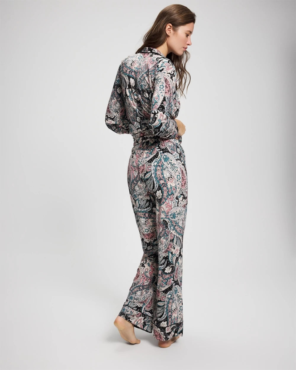 Printed Pajama Pant - REGAL PAISLEY BLACK | Soma Online