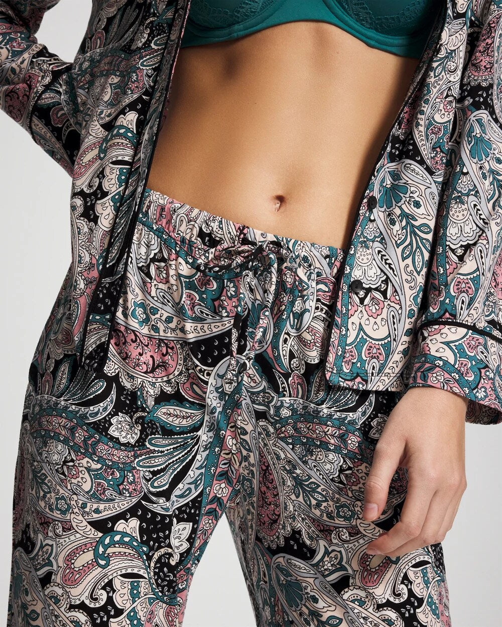 Printed Pajama Pant - REGAL PAISLEY BLACK | Soma Online