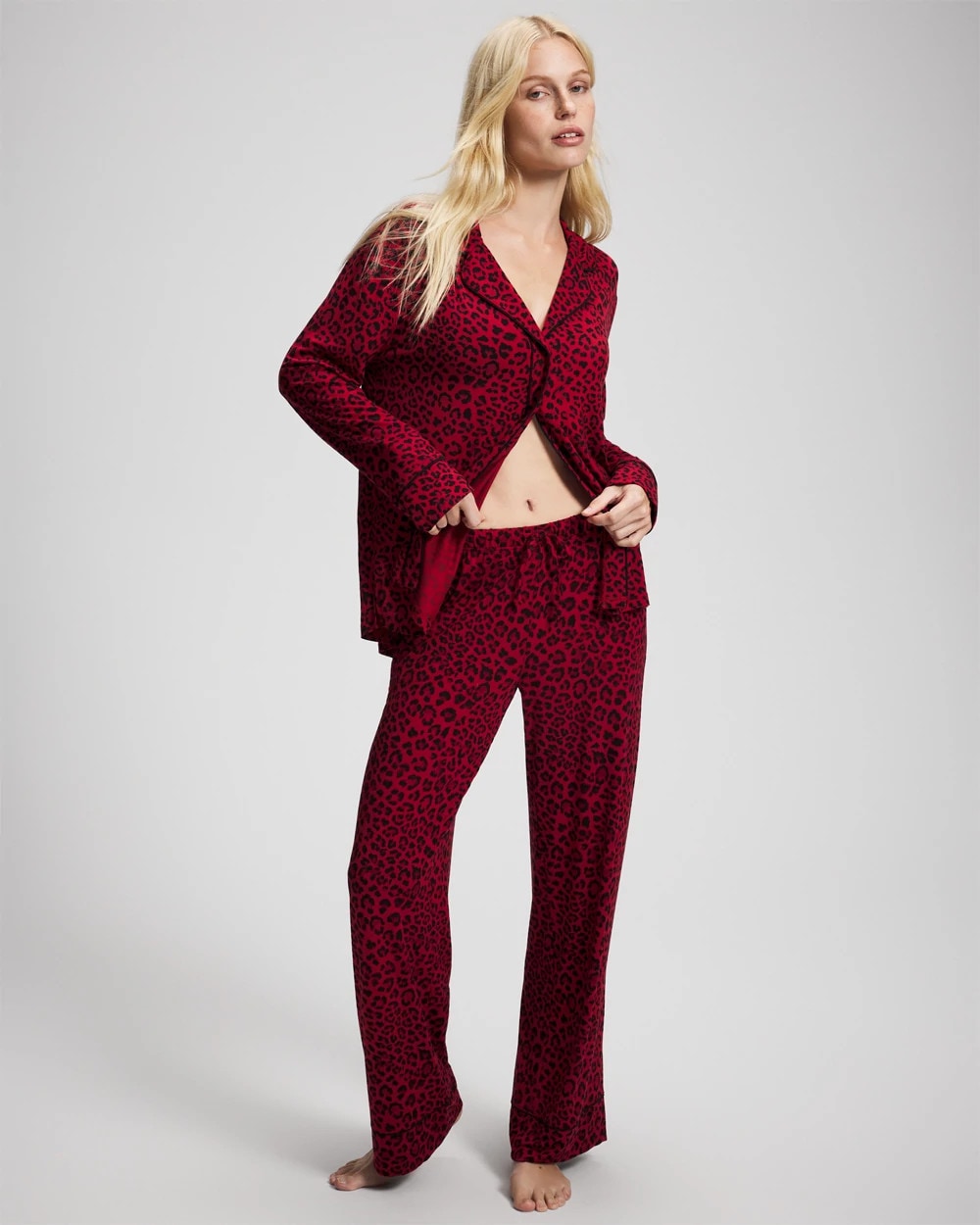 Printed Pajama Pant - FELINE PAINT THE TOWN RED | Soma outlet