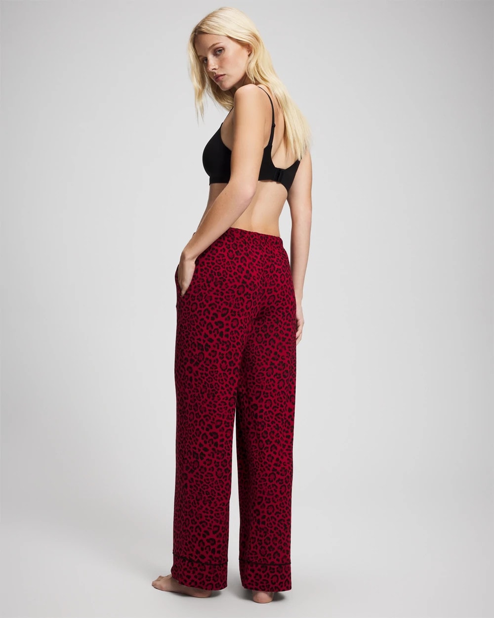 Printed Pajama Pant - FELINE PAINT THE TOWN RED | Soma outlet