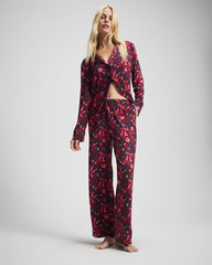 Printed Pajama Pant - HOLLY JOLLY RED VELVET | Soma near me