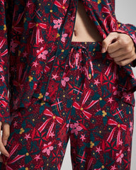 Printed Pajama Pant - HOLLY JOLLY RED VELVET | Soma near me