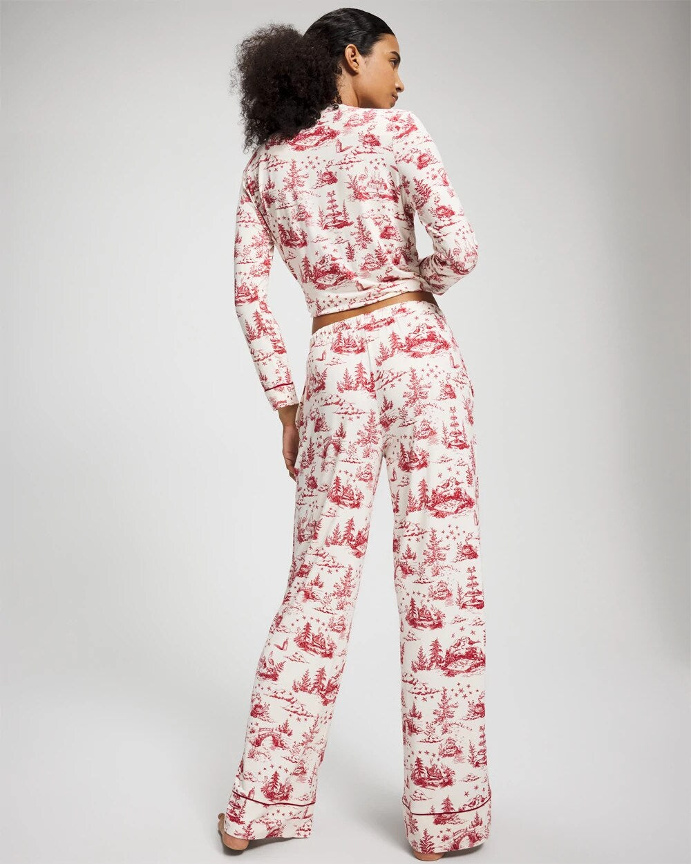 Printed Pajama Pant - ENCHANTED TOILE CHAMPAGNE | Soma sale
