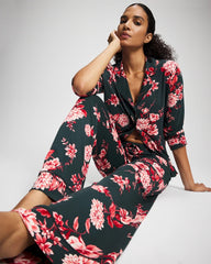 Printed Pajama Pant - COTTAGE FLORAL GREEN | Soma discount