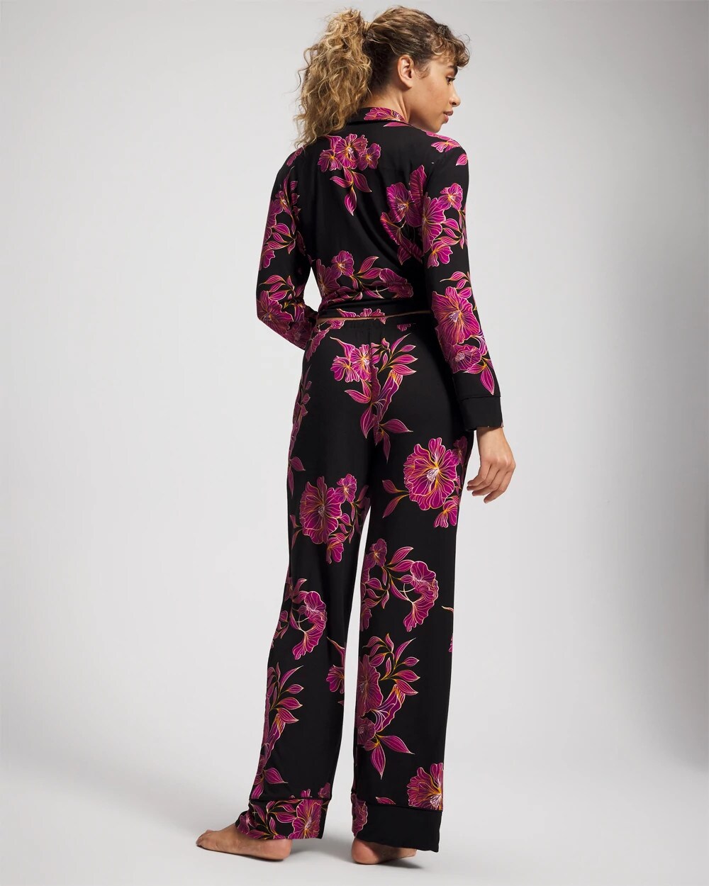 Printed Pajama Pant - GILDED BLOOMS MAGENTA | Soma Online