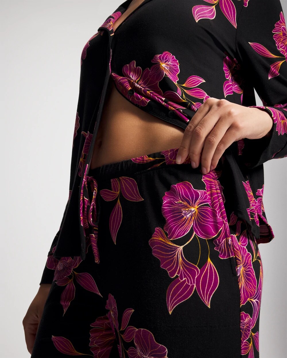 Printed Pajama Pant - GILDED BLOOMS MAGENTA | Soma Online
