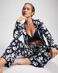 Printed Pajama Pant - SERENITY PETALS NAVY | Soma for sale