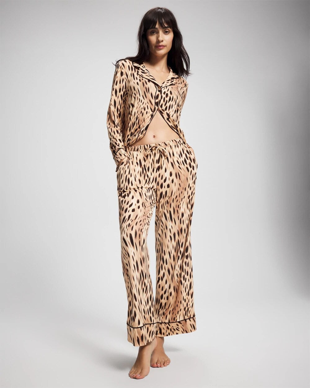 Printed Pajama Pant - SPLENDID LEOPARD AMBER | Soma on sale
