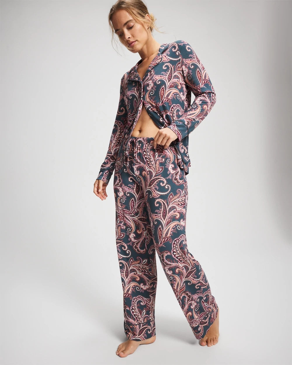 Printed Pajama Pant - IMPERIAL PAISLEY MD PET | Soma sale