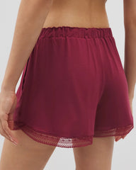 Geo Lace Pajama Short - GARNET | Soma near me