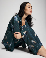 Pajama Pants - MIDNIGHT CRANES BLUE | Soma on sale