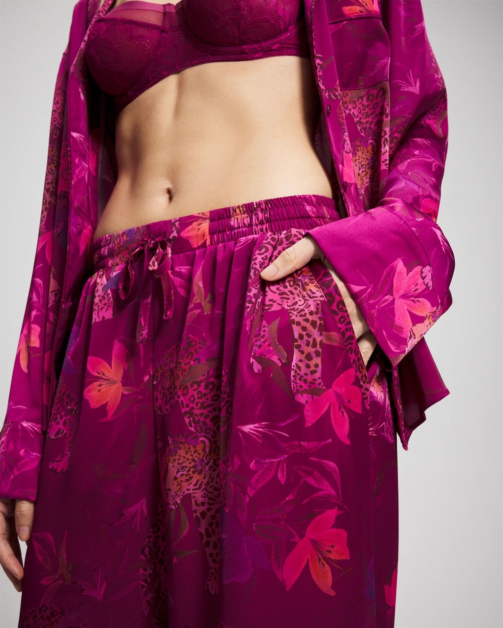 Pajama Pants - WILD WONDERS MAGENTA | Soma discount