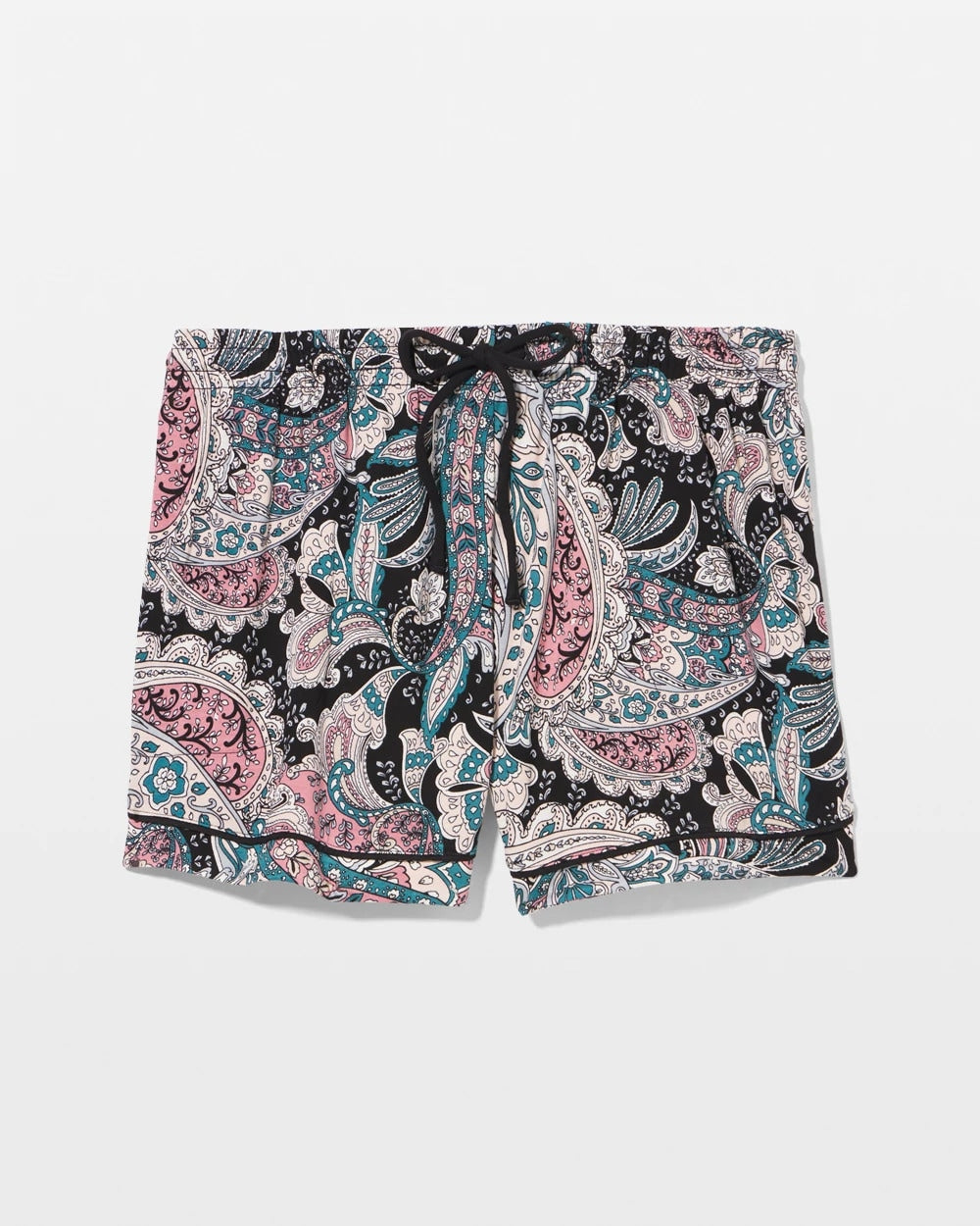 Relaxed Piped Pajama Short - REGAL PAISLEY BLACK | Soma outlet