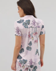 Short Sleeve Notch Collar Pajama Top - FLORAL HAVEN SUGAR COATED | Soma for sale