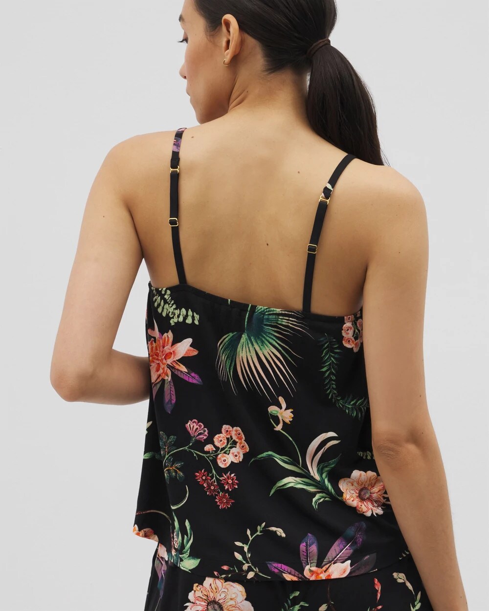 Pajama Cami - PARADISE PLUMES BLACK | Soma discount