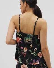 Pajama Cami - PARADISE PLUMES BLACK | Soma discount