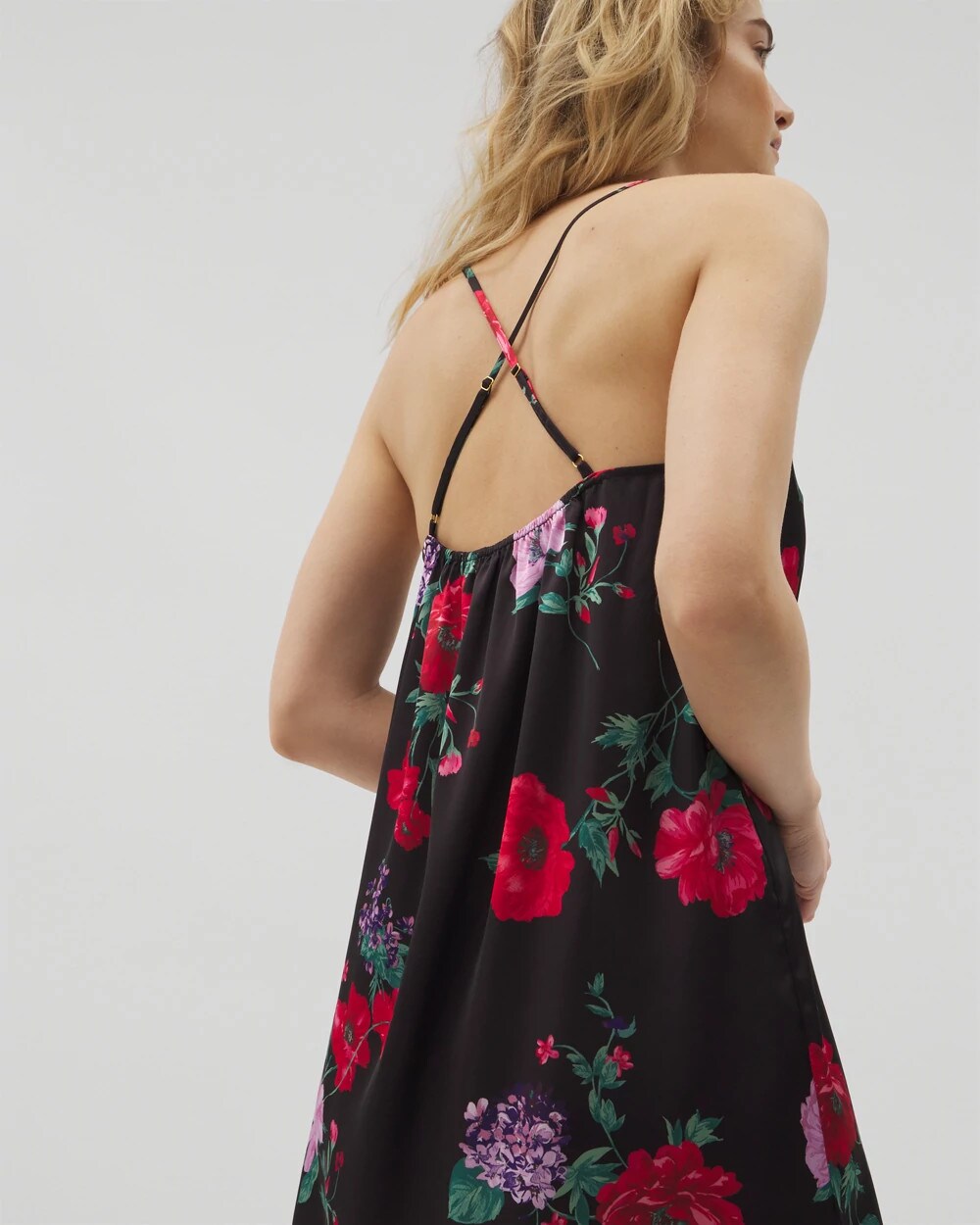 Lace Trim Chemise - RHAPSODY FLORA BLACK | Soma near me