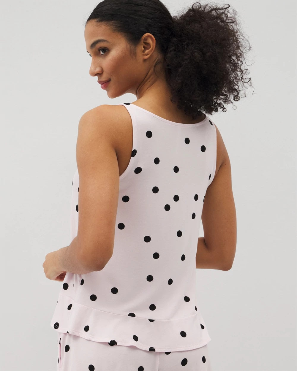 Ruffle Pajama Tank - CHEERFUL DOT B SUGAR | Soma on sale