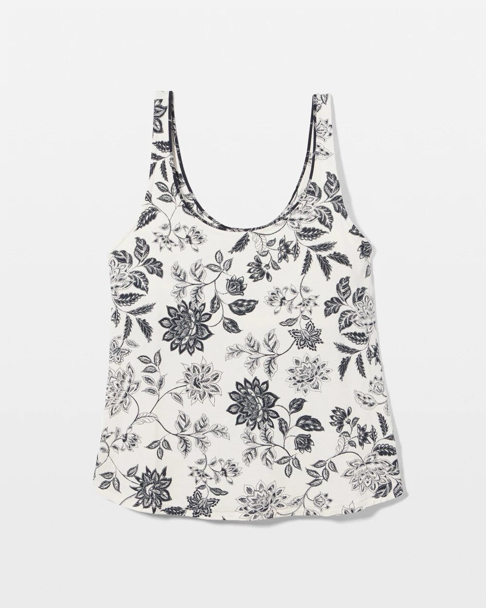Pajama Tank With Piping - MEANDERING GARDEN CHAMP | Soma sale