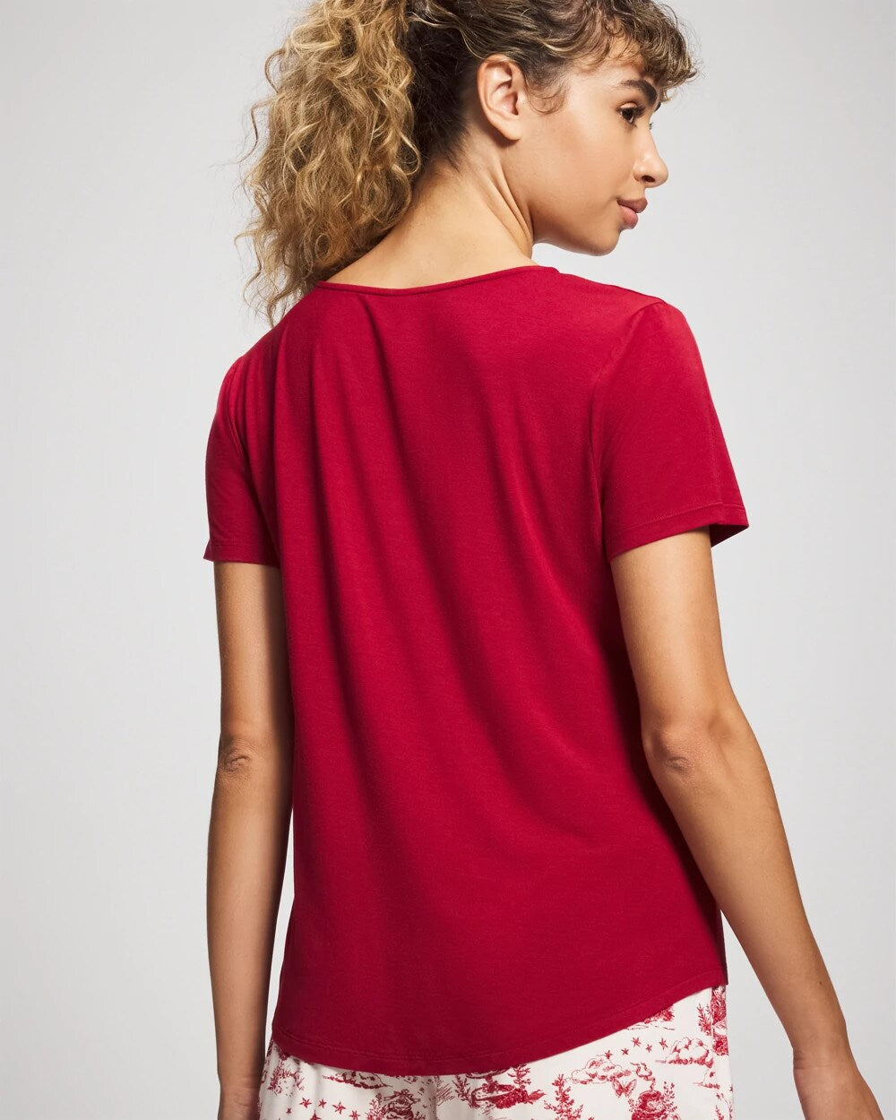 Classic Pajama Top - PAINT THE TOWN RED | Soma near me