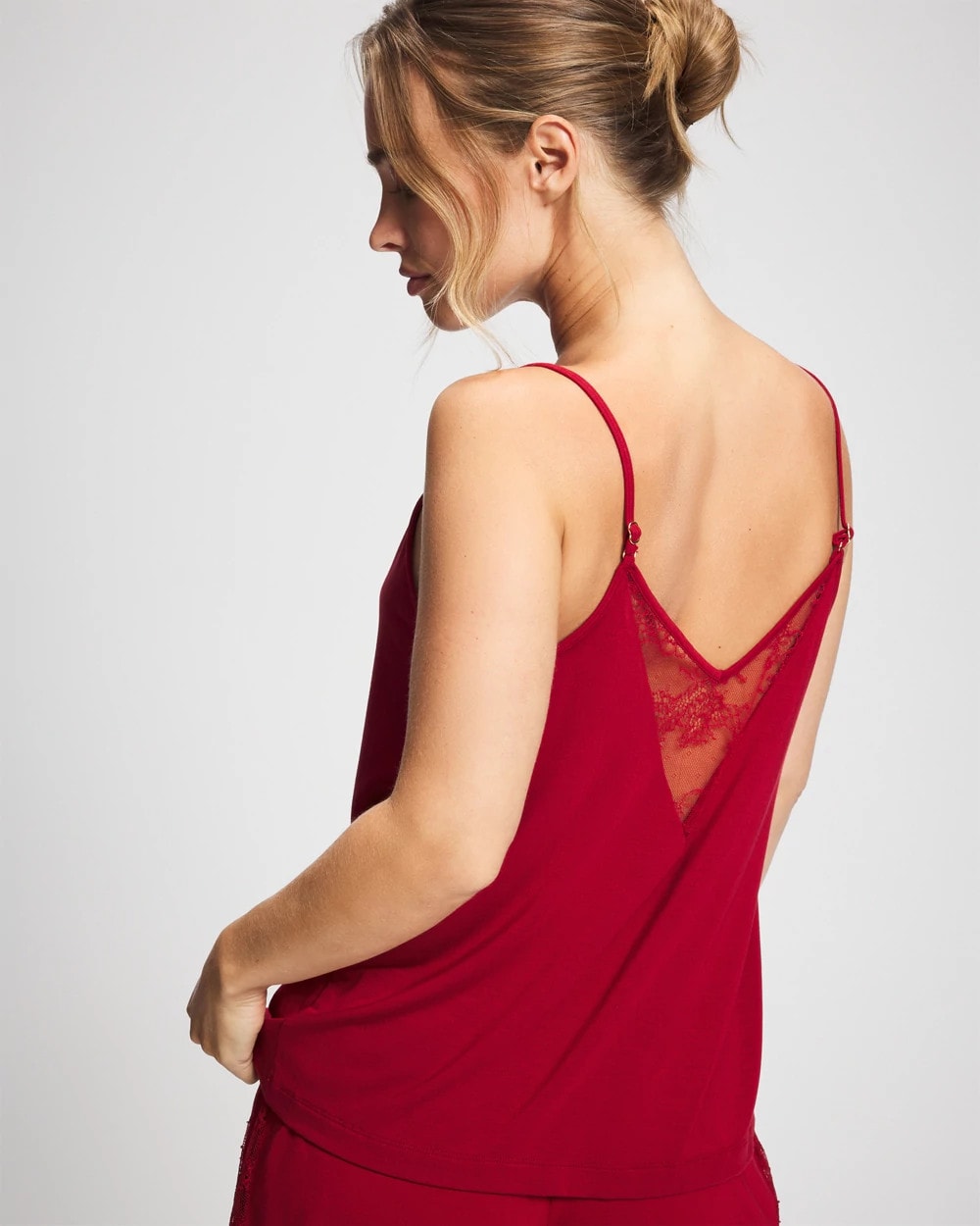 Lace Trim Cami - PAINT THE TOWN RED | Soma sale