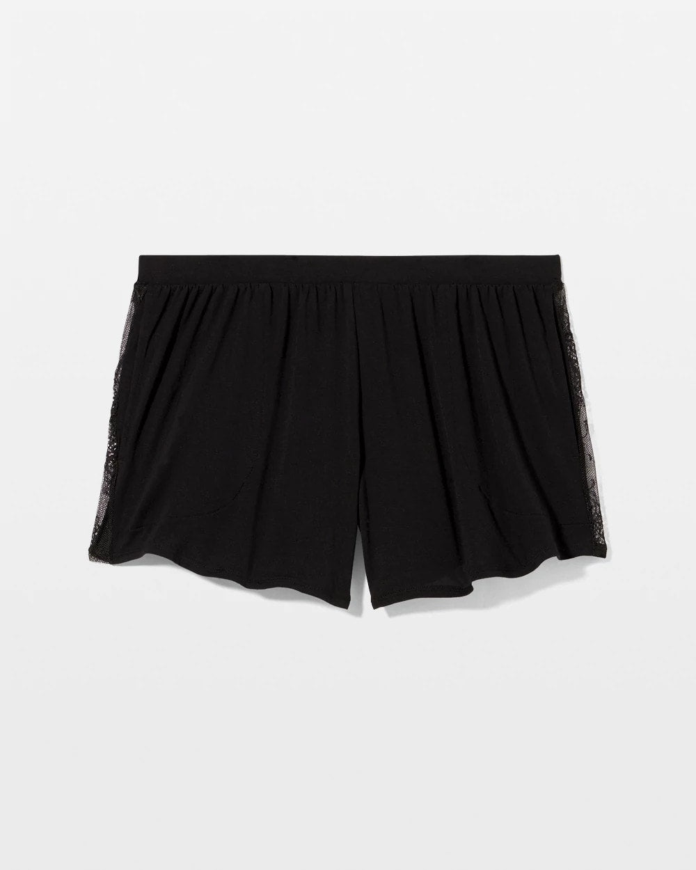 Lace Relaxed Pajama Short - BLACK | Soma Online