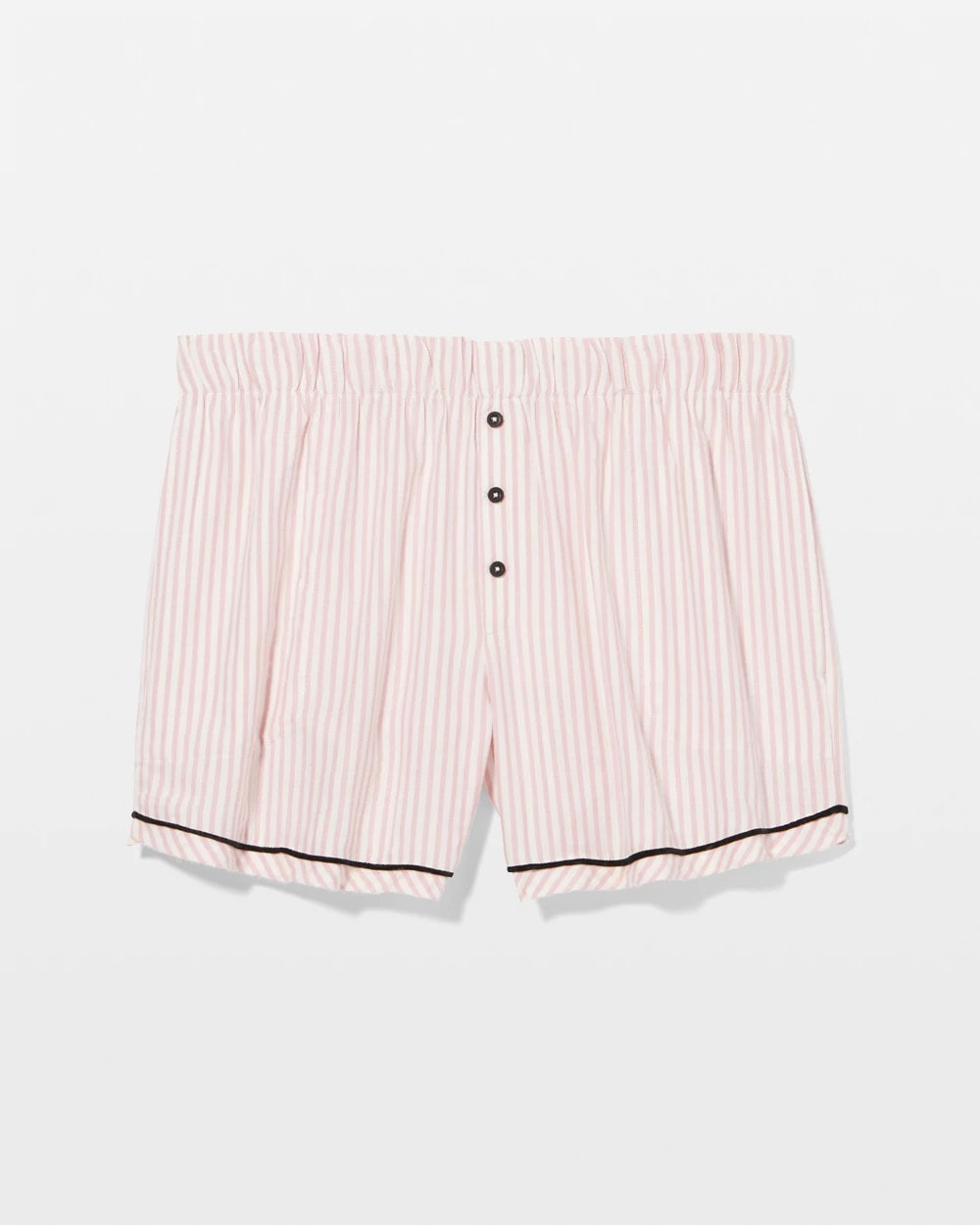 Velvet Piped Boxer Pajama Short - STOCKING STRIPE VERT PINK | Soma on sale