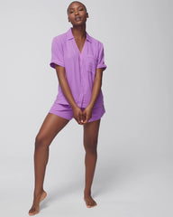 Short-Sleeve Pajama Top - AMETHYST ORCHID | Soma discount