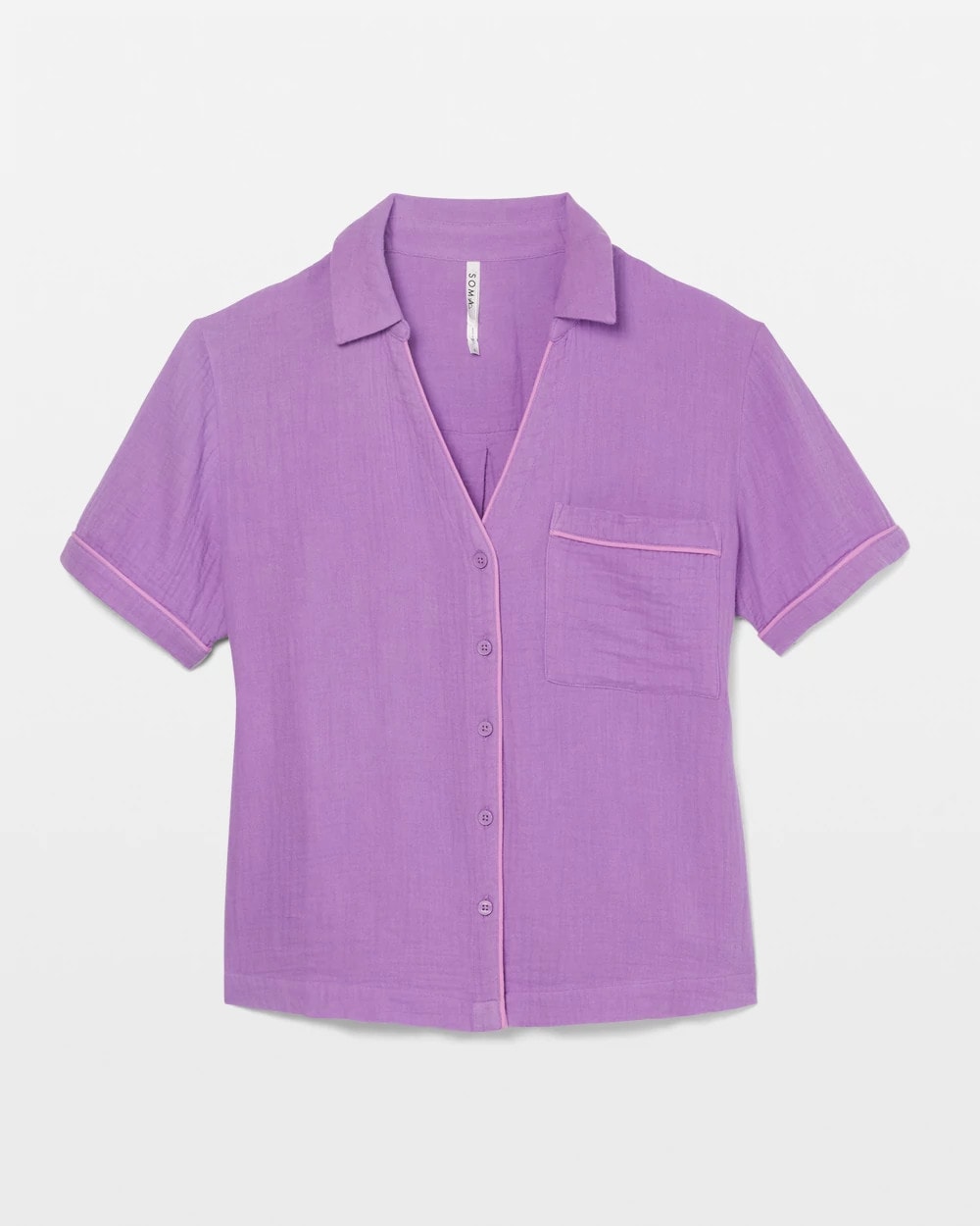 Short-Sleeve Pajama Top - AMETHYST ORCHID | Soma discount