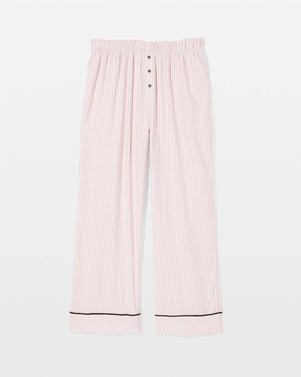 Velvet Piped Relaxed Pajama Pant - STOCKING STRIPE VERT PINK | Soma outlet