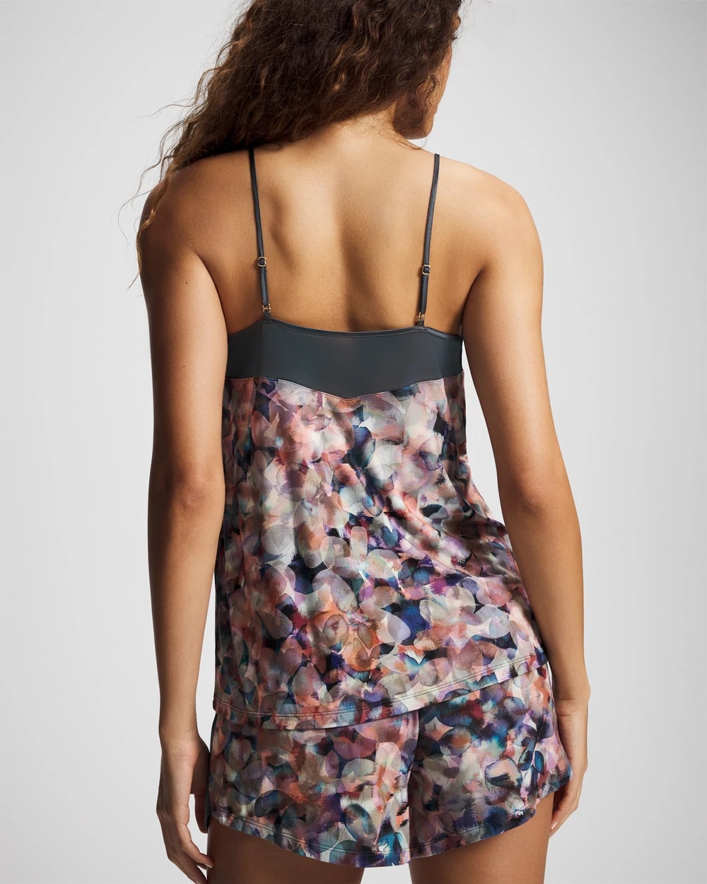 Mesh Trim Pajama Cami - PETAL MOSAIC PETROL | Soma sale