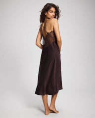 Soma’s Sexiest Silk + Lace Gown - CHOCOLATE PLUM | Soma Online