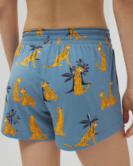 Pajama Shorts - FELINE FUN BLUE HEAVEN | Soma outlet