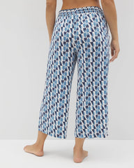 Cropped Pajama Pants - PRISM GEO MID NAVY | Soma near me