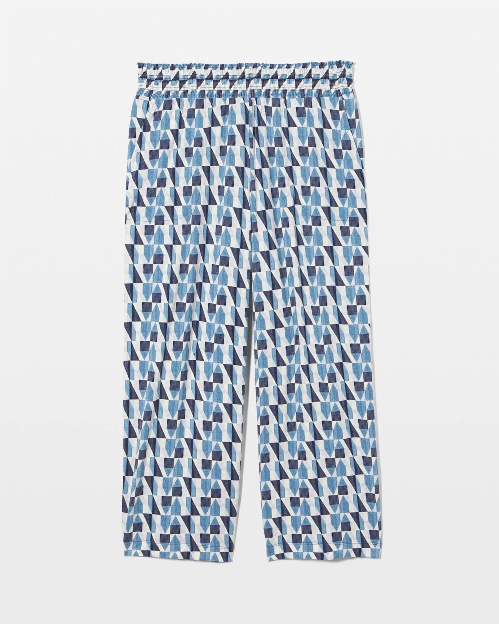 Cropped Pajama Pants - PRISM GEO MID NAVY | Soma near me