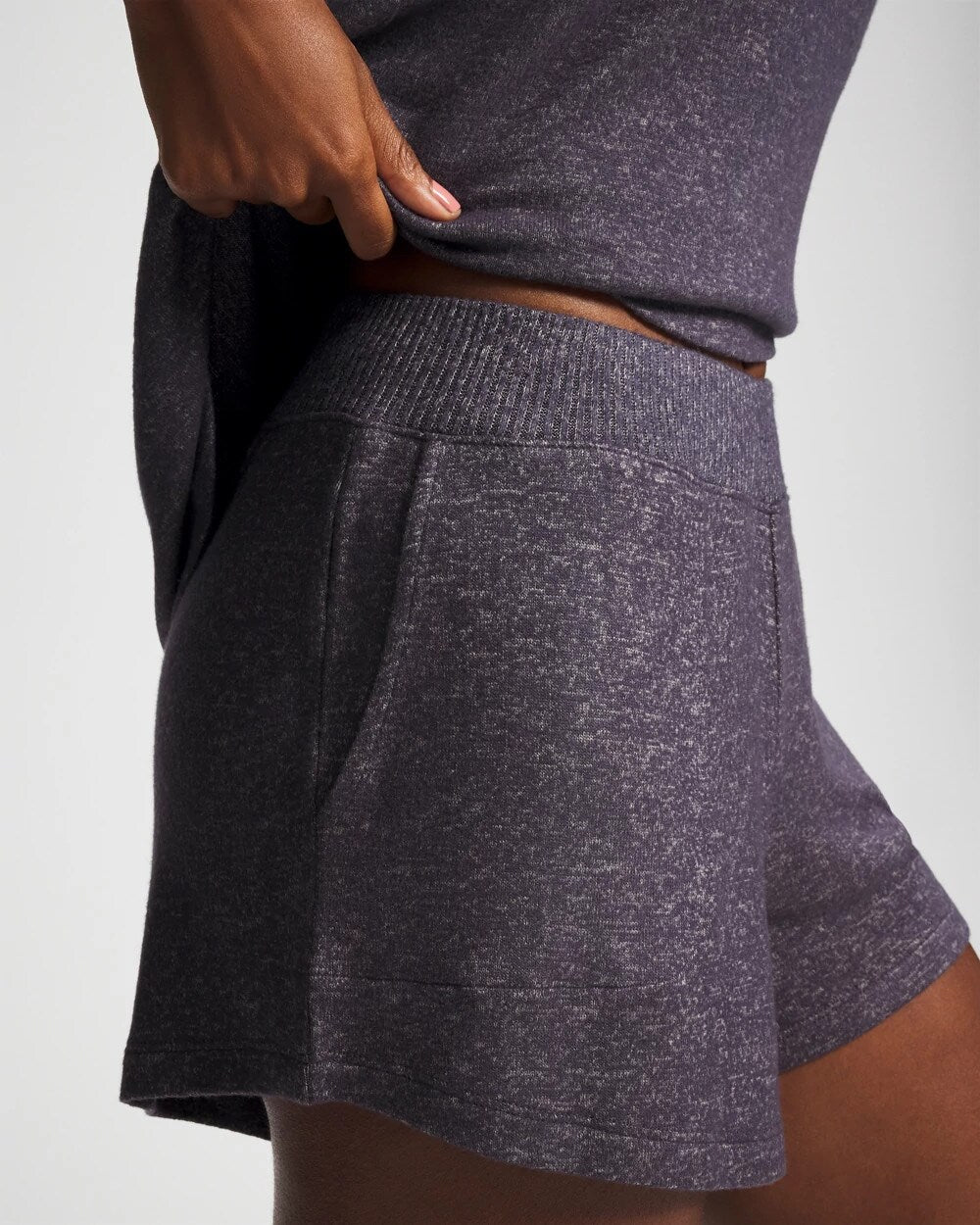 CozyLuxe Pajama Short - GRAY INK/PEARLED IVORY | Soma outlet