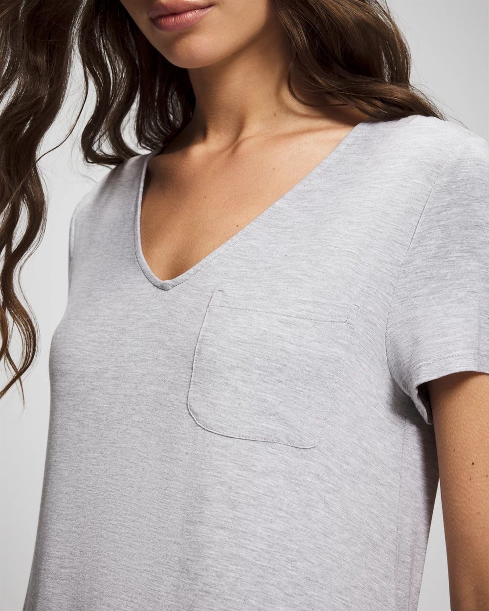 Short-Sleeve Sleepshirt - HEATHER OPAL GRAY | Soma on sale