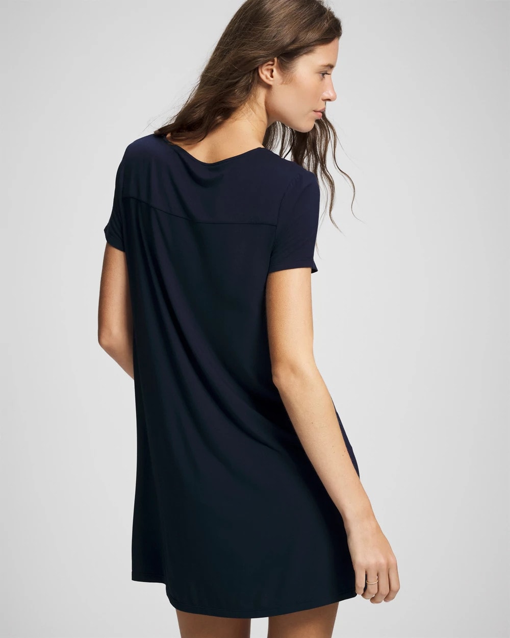 Short-Sleeve Sleepshirt - NIGHTFALL NAVY | Soma sale